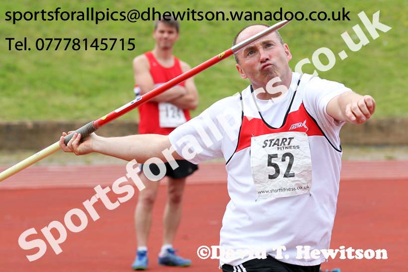 Javelin, North East Masters Champs, Monkton Stadium,  Jarrow. Photo: David T. Hewitson/Sports for All Pics